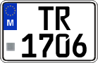 License plate of Malta, Trailers (TR 123(4))