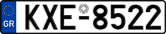 License plate of Greece, Cars