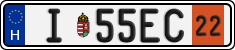 license plates of Hungary, Temporary (2022)