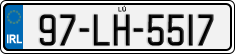 License plate of Ireland, Regular plates
