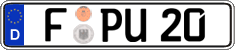 German license plate, Regular plates