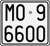 License plate of Italy, Motorcycles (1927 year series)