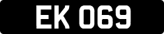 License plate of Cyprus, 1956-1990 - system