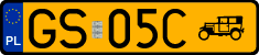 License plates of Poland, Oldtimers