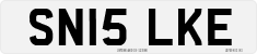 License plate of the United Kingdom, 2001 year system
