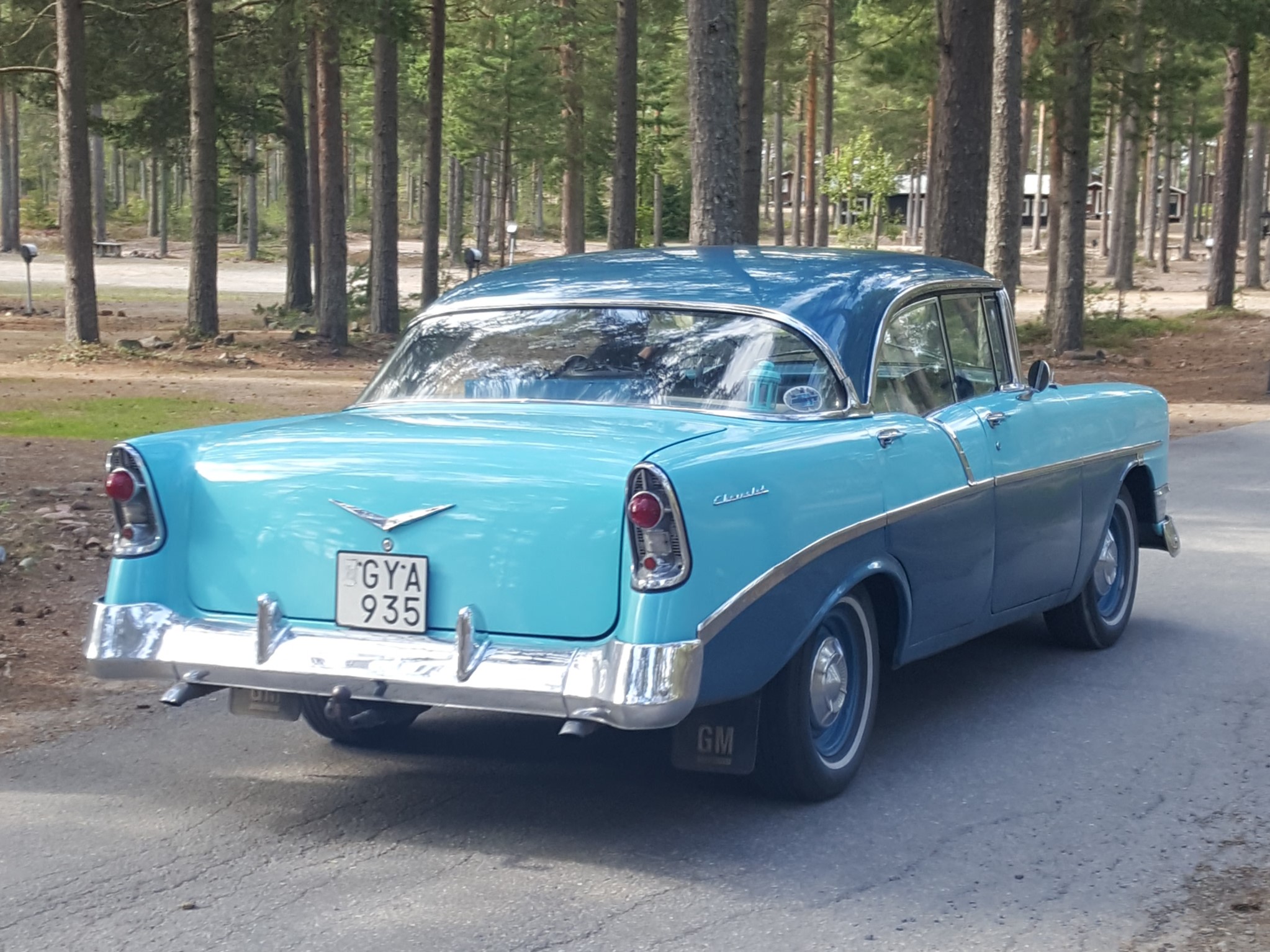 GYA 935, Chevrolet 210 2nd gen 1956 4-door Hardtop (2113-1039; A-body), 1st facelift, 1955–1956