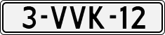 License plate of the Netherlands, Light Commercial Vehicles (1994 system)