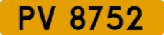 License plate of Hong Kong, AB 1234