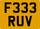 License plate of the United Kingdom, 1983 year system