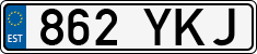 License plate of Estonia, Regular car plates