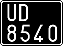 License plate of Italy, Cars (1927 year series)