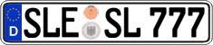 German license plate, Regular plates