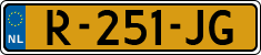 License plate of the Netherlands, Cars