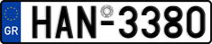 License plate of Greece, Cars