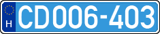 license plates of Hungary, Diplomatic