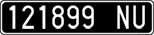 License plate of Italy, Cars (1927 year series)