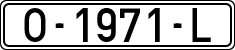 License plates of Spain, 1971 year series