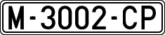 License plates of Spain, 1971 year series