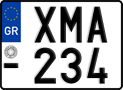 License plate of Greece, Motorcycles