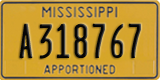 Mississippi, Apportioned