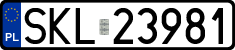 License plates of Poland, Regular car plates