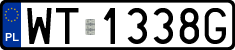 License plates of Poland, Regular car plates