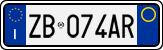 License plate of Italy, Cars (1994 year series)