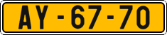 License plate of the Czech Republic, Commercial vehicles (1960)