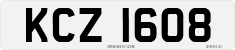 License plate of the United Kingdom, Northern Ireland (1966)