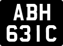 License plate of the United Kingdom, 1963 year system