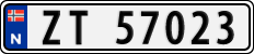 License plate of Norway, Cars