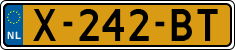 License plate of the Netherlands, Cars