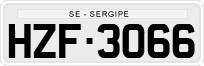 License plate of Brazil, Private owners (1990)