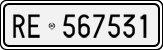 License plate of Italy, Cars (1927 year series)