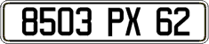 French license plate, FNI