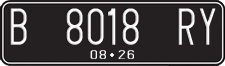 License plate of Indonesia, Regular plates