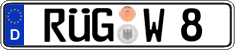 German license plate, Regular plates