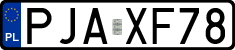 License plates of Poland, Regular car plates