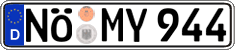 German license plate, Regular plates