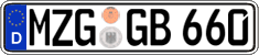 German license plate, Regular plates