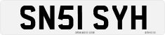 License plate of the United Kingdom, 2001 year system