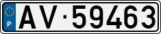 License plate of Portugal, Trailers