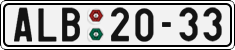 License plate of the Czech Republic, Cars (1960)