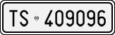 License plate of Italy, Cars (1927 year series)