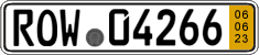 German license plate, Short-term transit plates