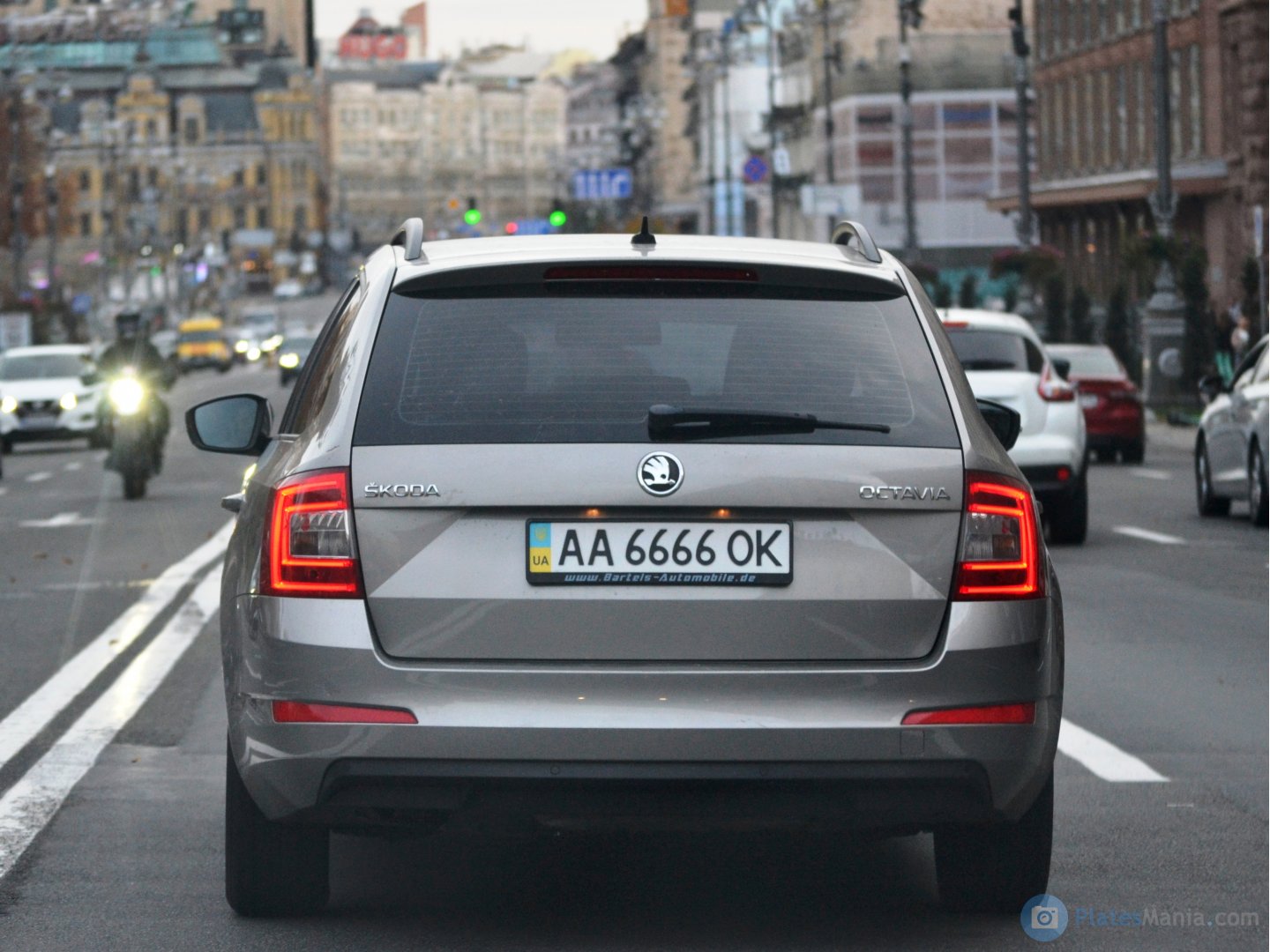 AA 6666 OK, Skoda Octavia 3rd gen Combi (A7/5E5), facelift, 2017–2020 (–2023 for CN-market)