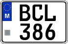License plate of Malta, Regular plates (ABC 123)