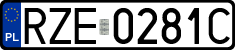 License plates of Poland, Regular car plates