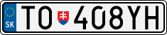 License plate of Slovakia, Cars