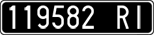 License plate of Italy, Cars (1927 year series)